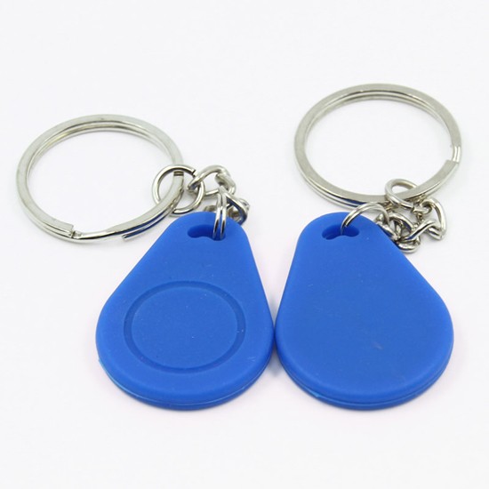 Chaveiro de silicone RFID colorido de 13,56 MHz para sistema de controle de acesso