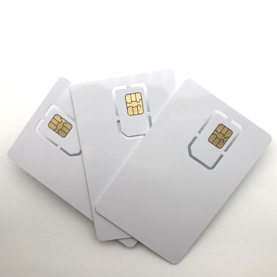 Cartão SIM em branco de plástico gravável e legível