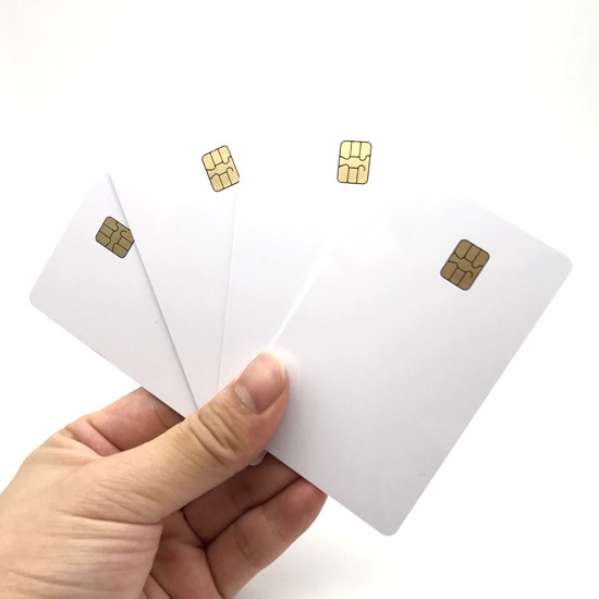 Cartões inteligentes com chip de contato plástico padrão ISO7816 4442