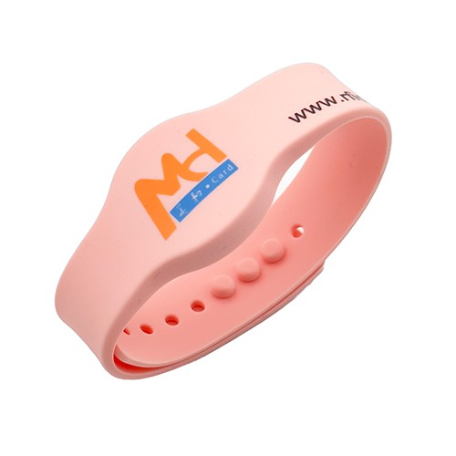 Pulseira de silicone RFID 13,56 MHz Pulseira de evento RFID