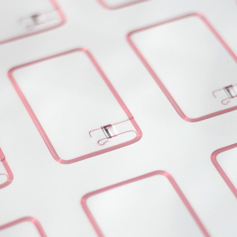 3*7 MIFARE DESFire EV1 2K 4K RFID Inlay para fabricação de cartão inteligente