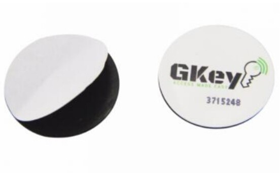 Adesivo/etiqueta NFC anti-metal com design circular