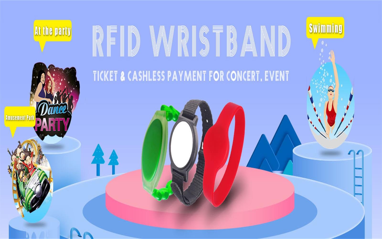 Aplicação de pulseira RFID.