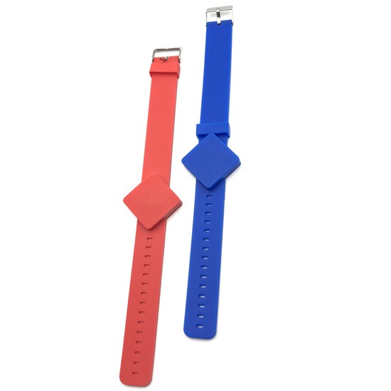 Pulseira de silicone com proximidade RFID ajustável estilo relógio