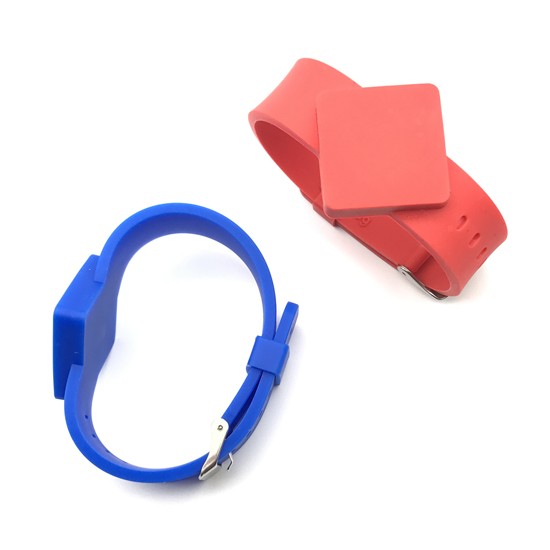 Pulseira de silicone com proximidade RFID ajustável estilo relógio
