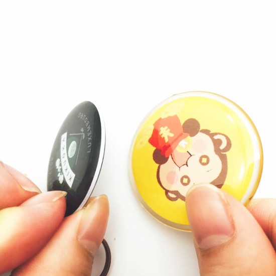 Chaveiro com borda redonda epóxi ISO14443A NFC