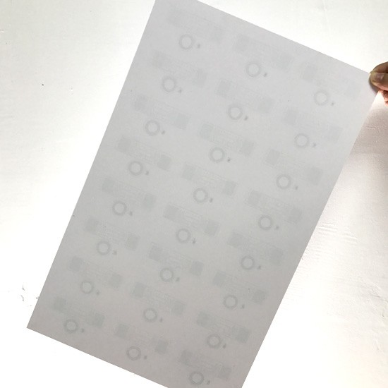 Folha de incrustação RFID UHF de dupla frequência de 13,56 MHz