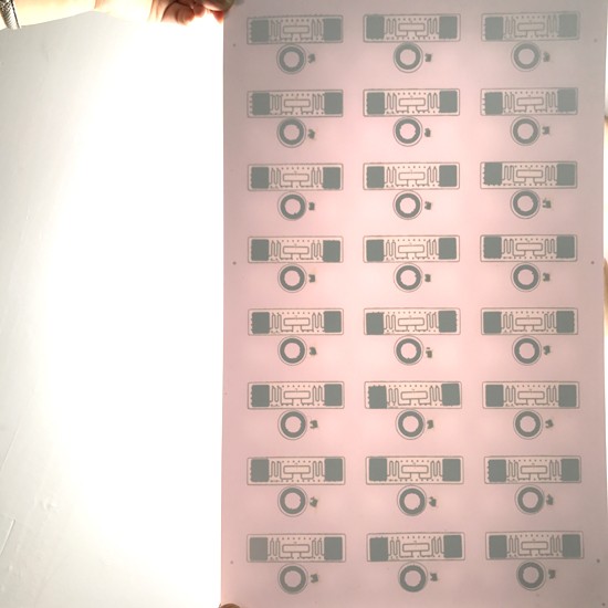 Folha de incrustação RFID UHF de dupla frequência de 13,56 MHz