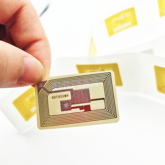 Etiqueta de biblioteca RFID ICODE SLIX com adesivo 3M