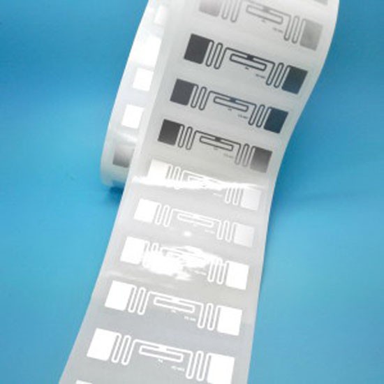 Adesivo RFID UHF 860-960 MHz H3 para incrustação úmida