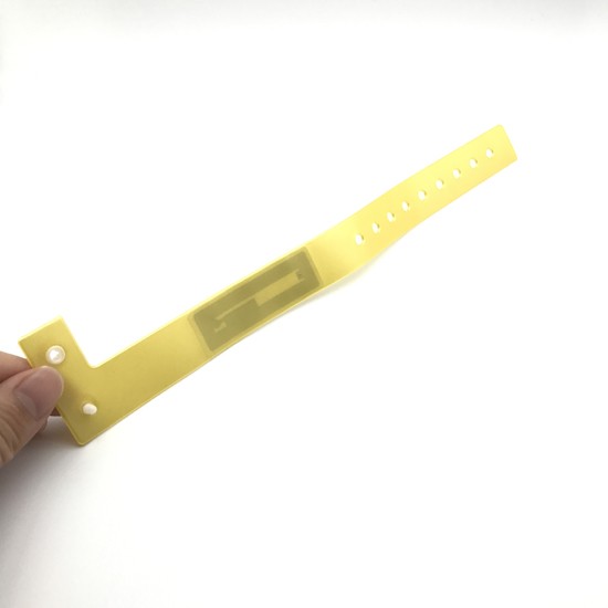 Pulseiras descartáveis ​​de PVC para festival com controle de acesso RFID