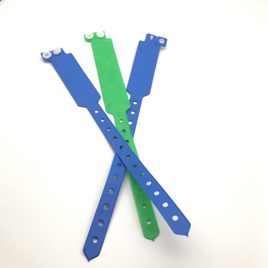 Pulseiras descartáveis ​​de PVC para festival com controle de acesso RFID