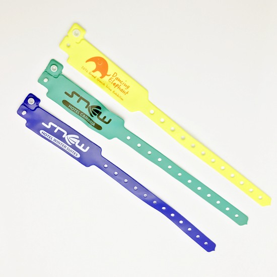 Pulseira de PVC com impressão serigráfica UHF RFID