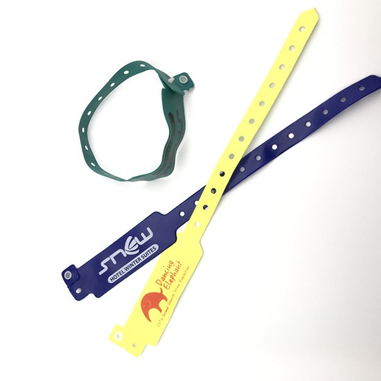 Pulseira de PVC com impressão serigráfica UHF RFID