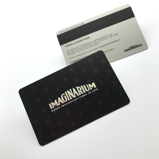 Cartão de membro Hico com tarja magnética em PVC, impressão frente e verso