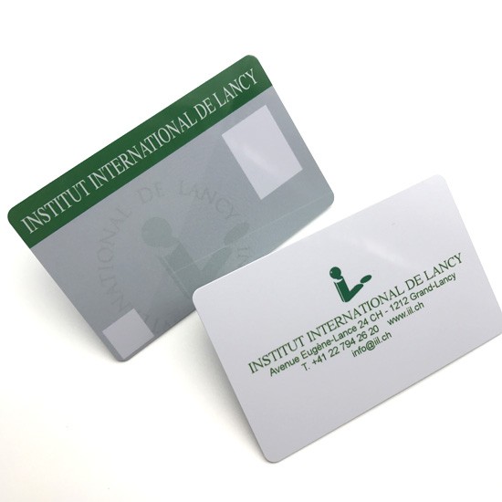 Impressão de segurança de personalização opcional Cartão de identificação com foto de plástico