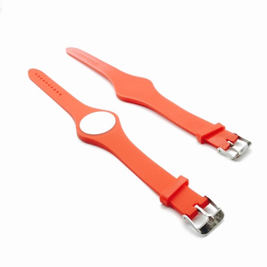 Pulseira RFID de PVC macio à prova d'água com chip de baixa frequência de 125 kHz