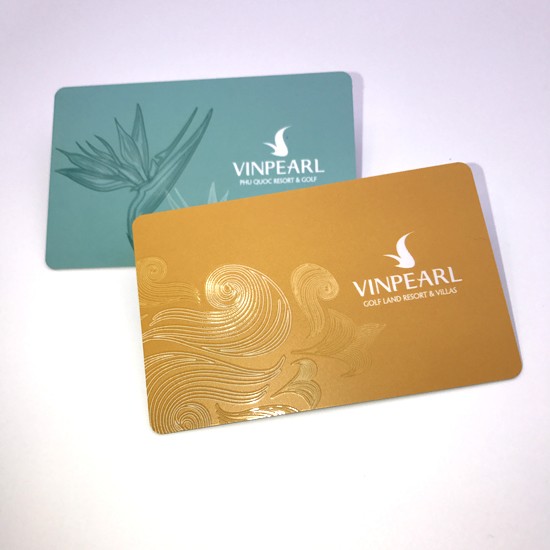 Cartão de fidelidade com impressão offset e ponto UV