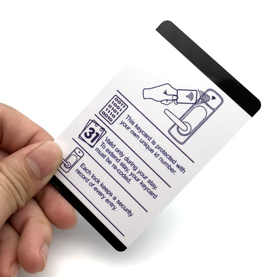 Impressão CYMK de cartão de proximidade RFID para fechadura de porta de hotel