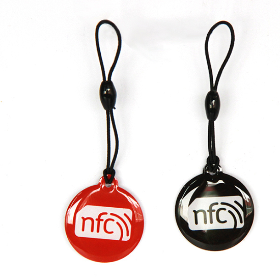 Etiqueta de cristal epóxi em formato NFC