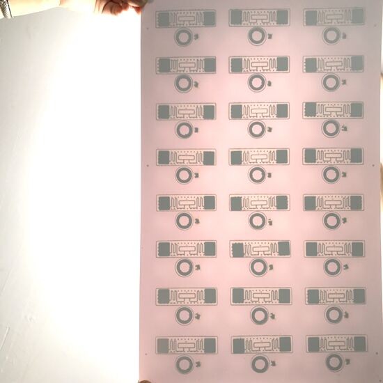 Folha de incrustação RFID de dupla frequência 125 KHz e 13,56 MHz