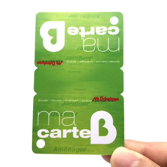 Etiquetas de associação de plástico 3 Up Cartões combinados de PVC