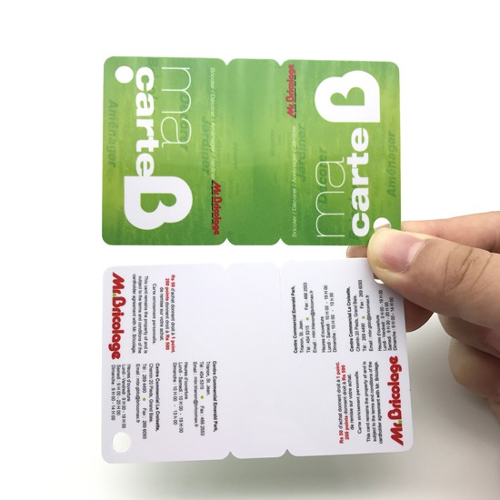 Etiquetas de associação de plástico 3 Up Cartões combinados de PVC