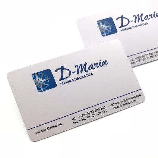 Cartão de identificação regravável em branco de PVC para impressão, cartão visual térmico