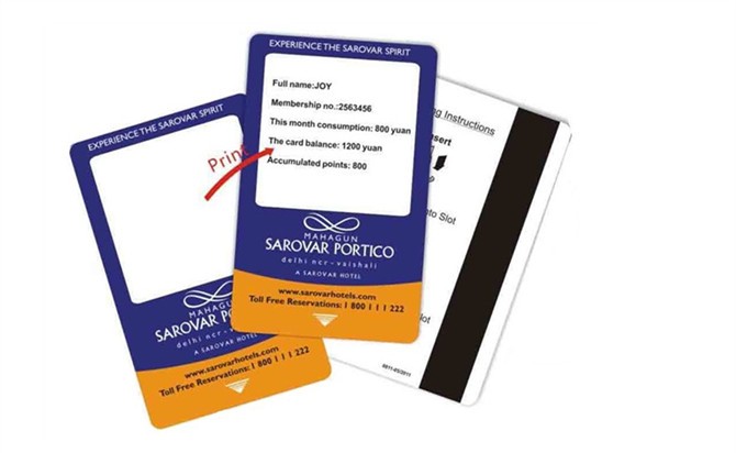 Cartão de identificação regravável em branco de PVC para impressão, cartão visual térmico