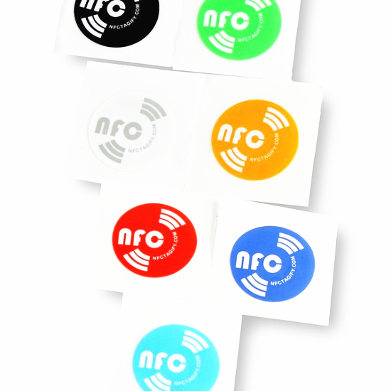 Etiqueta adesiva NFC descartável passiva de 13,56 MHz