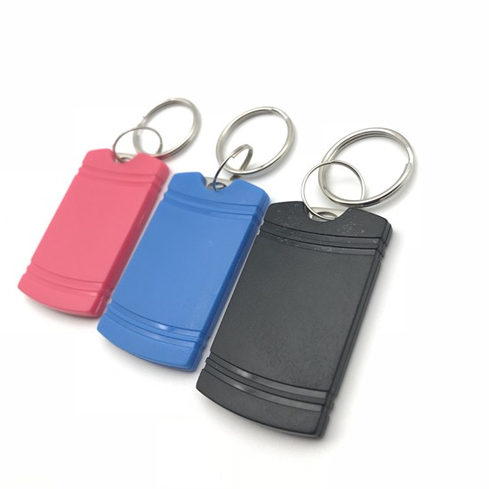 Chaveiro RFID ABS colorido à prova d'água de 13,56 MHz para fechadura