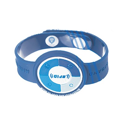 Pulseira NFC de botão descartável de PVC macio RFID