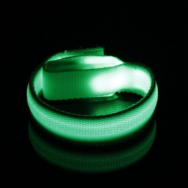 Pulseira de nylon com LED RFID com 15 mudanças de cor e controle de longo alcance