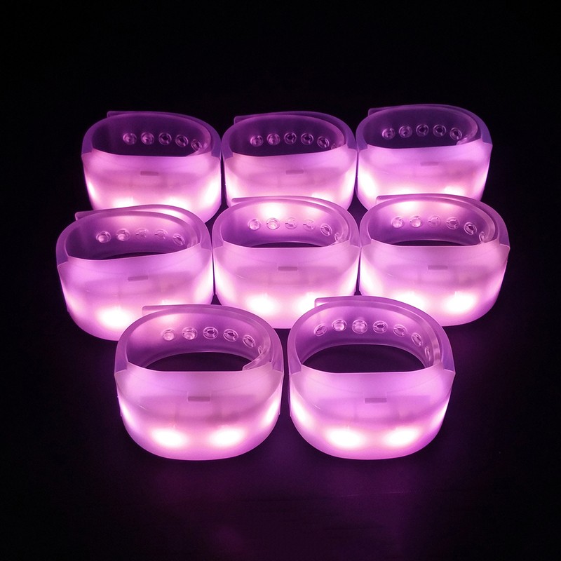 Pulseira LED com controle remoto RFID piscante 2.4G