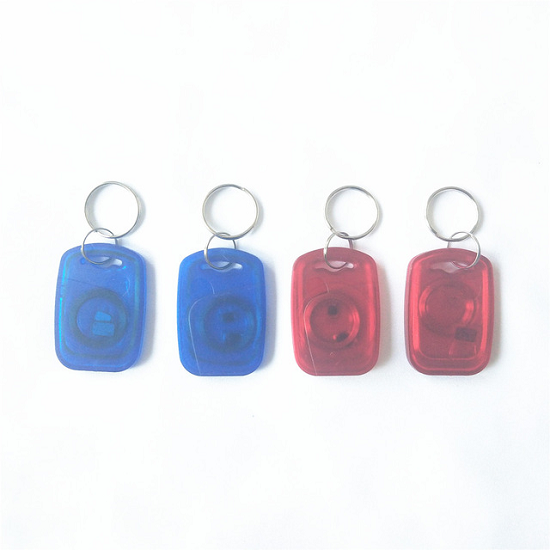 Etiqueta de chave RFID T5577 transparente regravável de 125 KHz para controle de acesso a portas