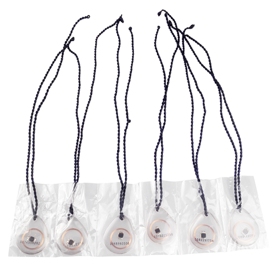 Etiqueta de chave RFID T5577 transparente regravável de 125 KHz para controle de acesso a portas