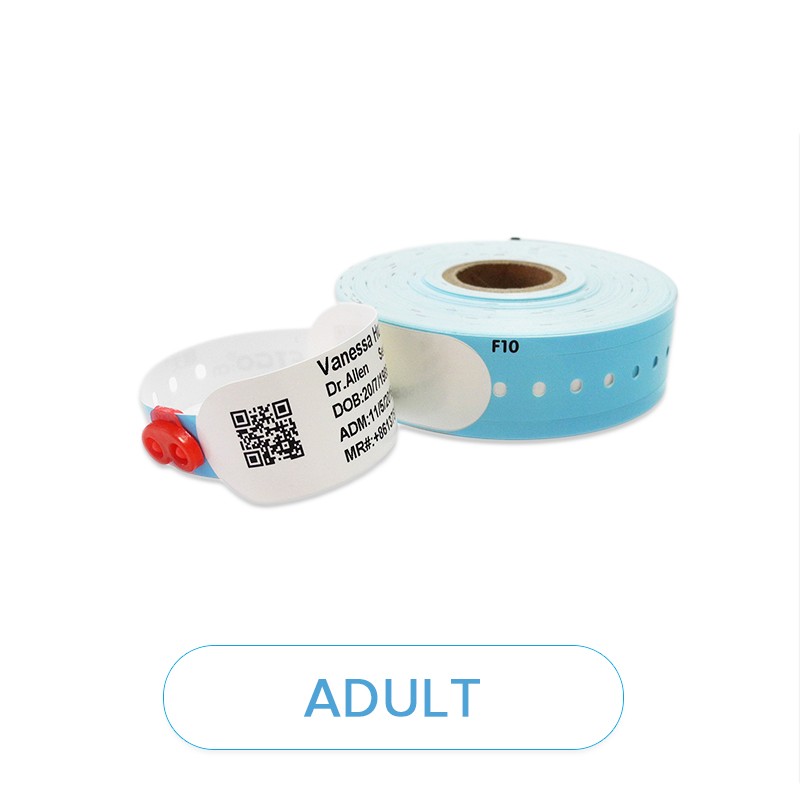 Pulseira de papel descartável para impressão térmica para uso médico com chip FM1108