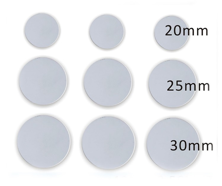 Etiqueta de cartão tipo moeda em PVC RFID NFC ISO15693 / ISO14443A 13,56 MHz