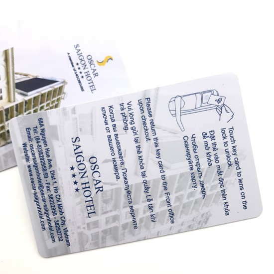 Cartões-chave de hotel RFID LF T5577 de 125 kHz