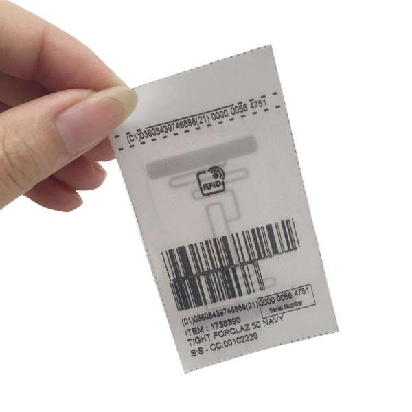 Etiqueta RFID para roupas UHF passiva programável para tecido/têxtil