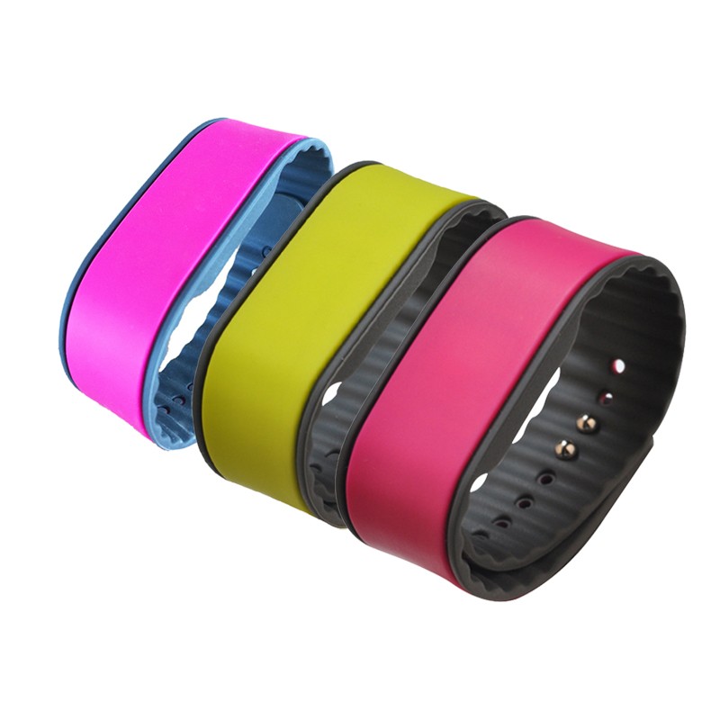 Pulseira de silicone NFC ultraleve C ajustável com RFID