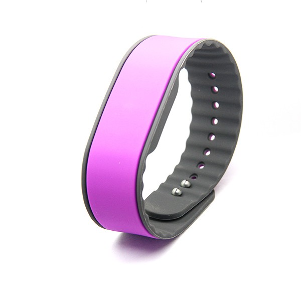 Pulseira de silicone NFC ultraleve C ajustável com RFID