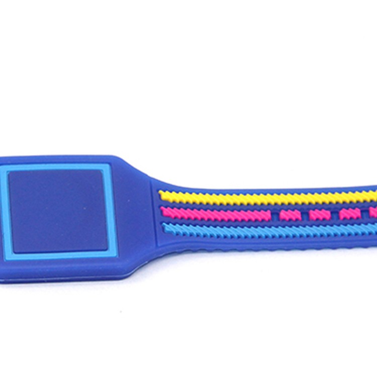 Pulseira inteligente RFID em relevo, pulseira de silicone colorida