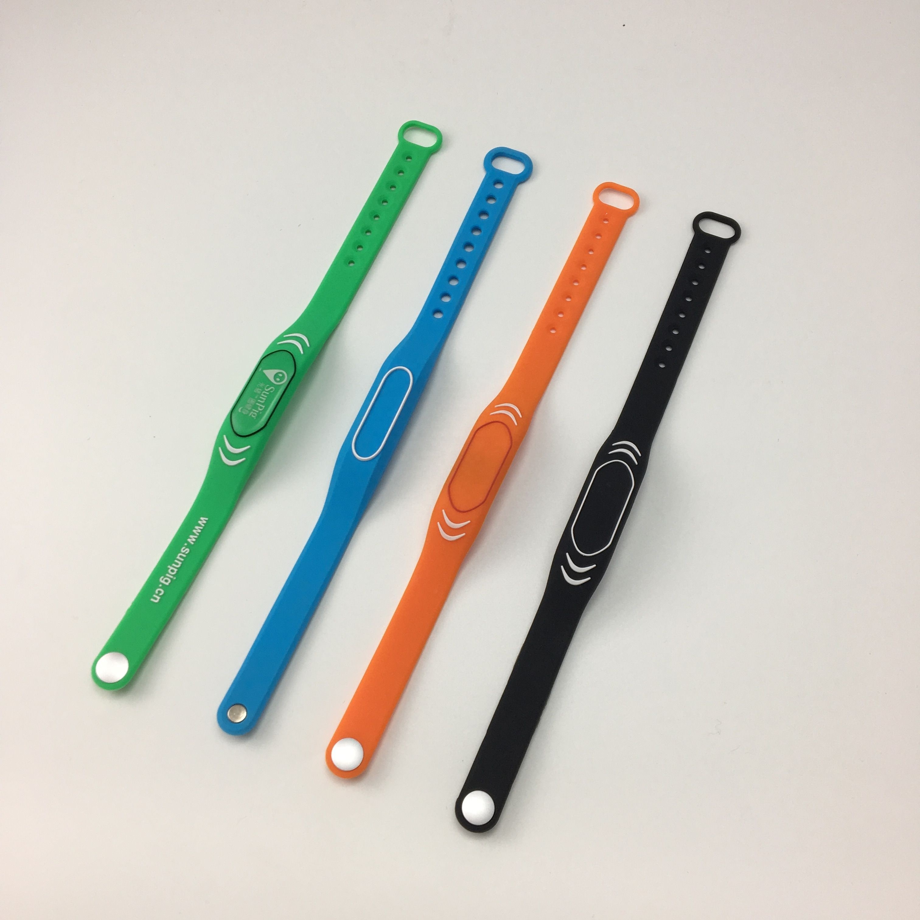 Pulseira de silicone RFID para academia para piscinas Pulseira inteligente NFC/RFID