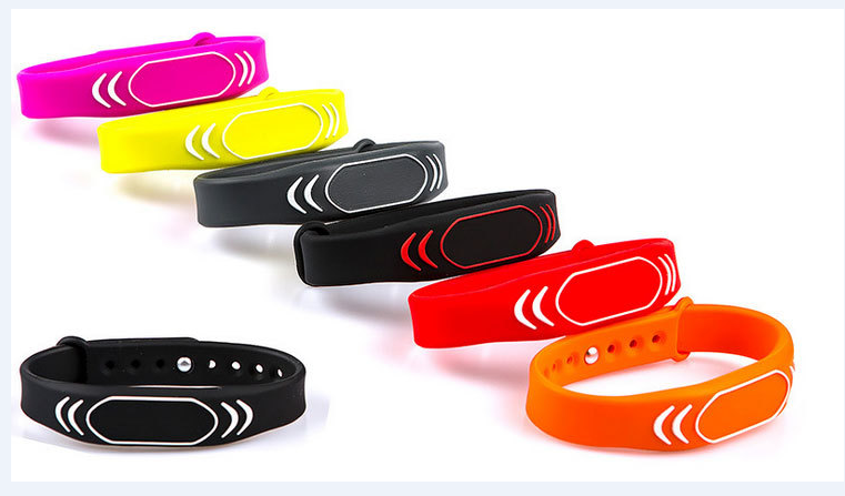 Pulseira de silicone RFID para academia para piscinas Pulseira inteligente NFC/RFID