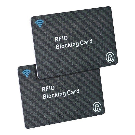 Cartão de bloqueio RFID para proteção de cartão bancário