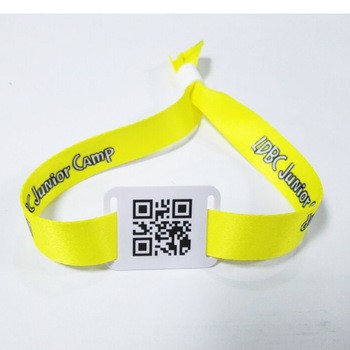 Pulseira de nylon e poliéster com RFID inteligente e macia para parque aquático
