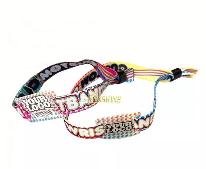 Pulseira de poliéster RFID para ingresso par