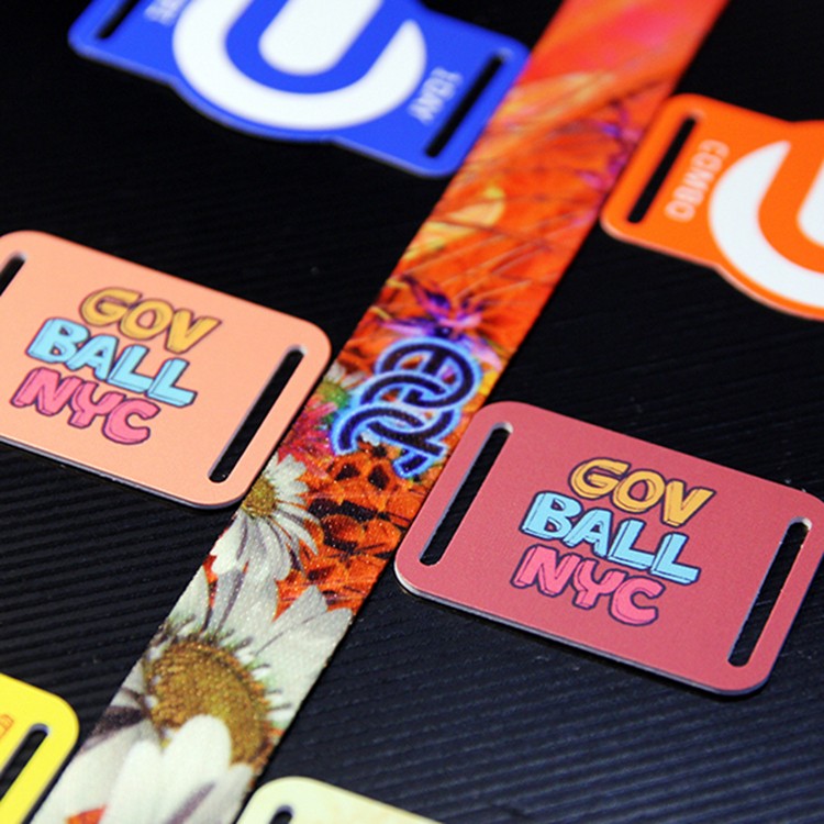 Pulseira de poliéster RFID para ingresso par
