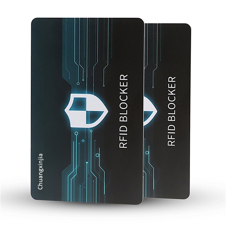 Protetor de cartão de crédito RFID anti-skimming com bloqueio de RFID